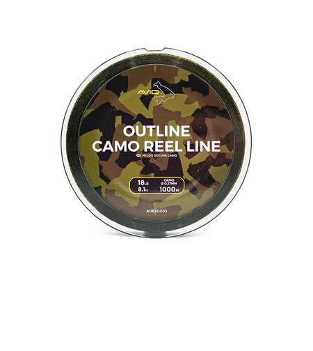 OUTLINE CAMO REEL LINE - 18LB 1000m