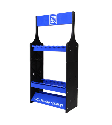 Zeox Rod Stand For 16 Rods Blue