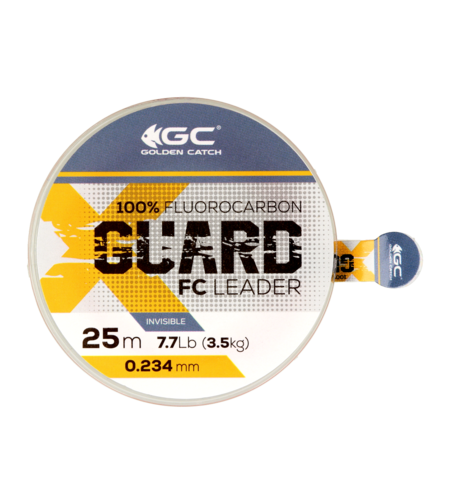 Golden Catch X-Guard Fluorocarbon Leader 25m 0.234mm