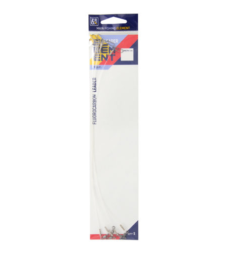 Zeox Fluorocarbon Leader 35cm 0.70mm 18kg(5pcs)