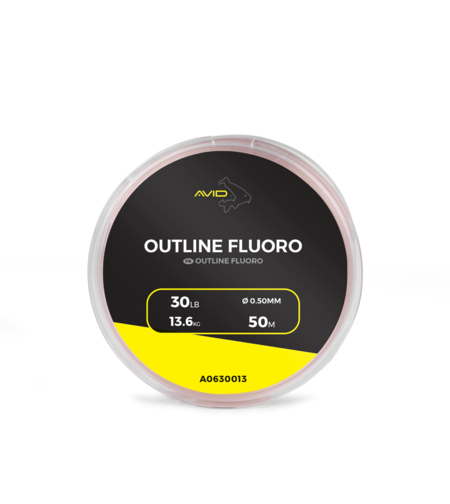 OUTLINE FLUORO 50m- 40lb/18.18kg- .55mm