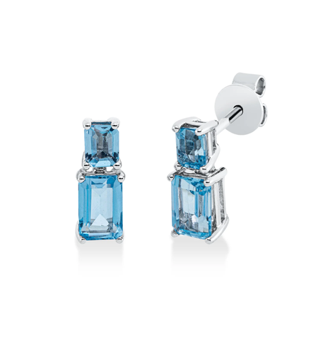 1.83 ct Topaz earrings