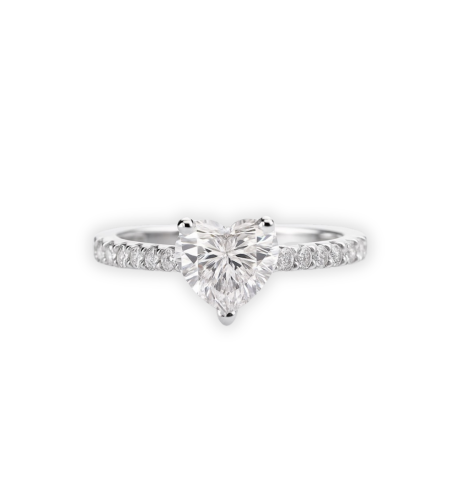1.28 ct Heart shaped cut ring
