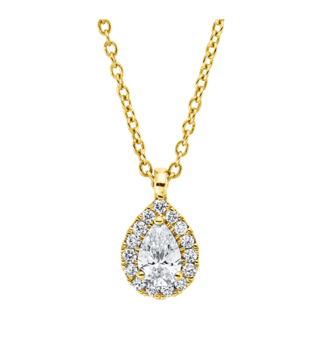0.20 ct Pear cut diamond necklace