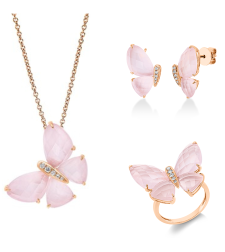 32.40 ct Diamond set with quarz