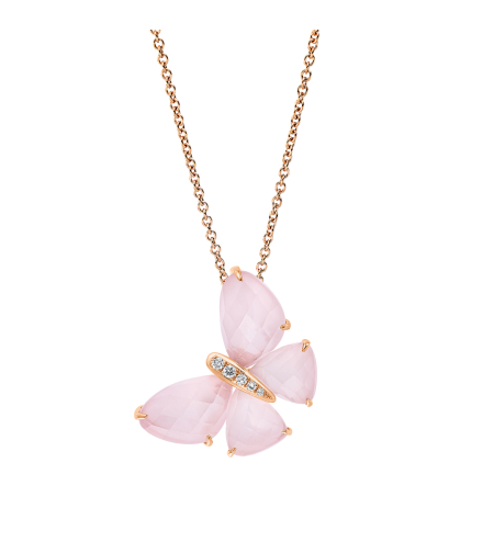 11.97 ct Necklace with quartz and diamonds