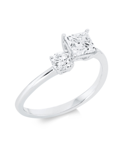 1.06 ct Diamond white gold ring