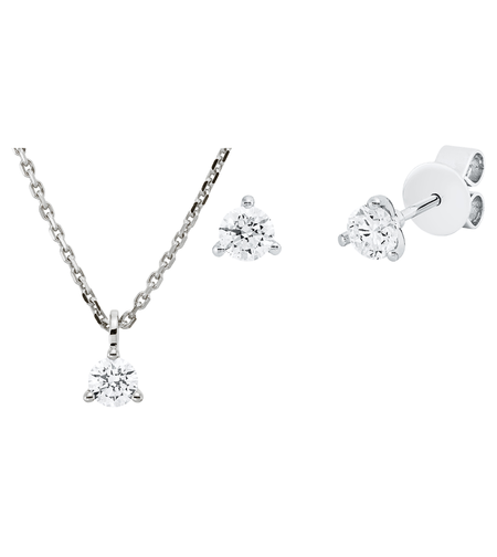 0.75 ct Classic sets with diamonds