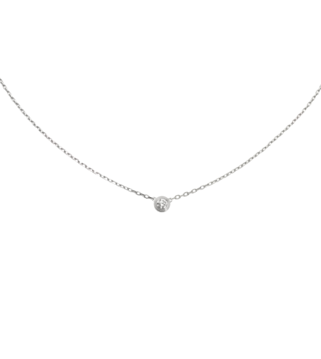 0.32 ct Diamond necklace in white gold