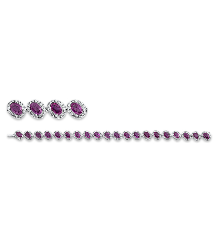 11.81 ct Bracelet with ruby and diamonds