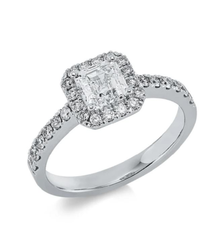 1.40 ct Princess cut diamond ring
