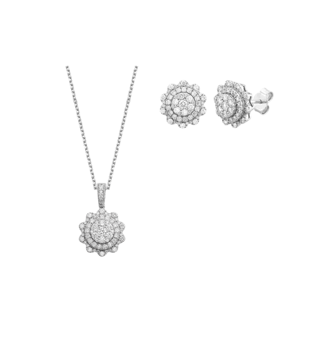 1.52 ct Set with diamonds