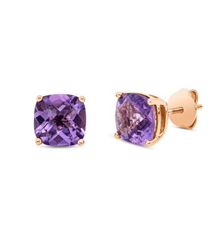 5.31 ct Amethyst earrings