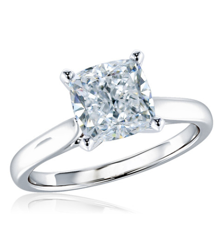 1.51 ct Cushion cut diamond ring