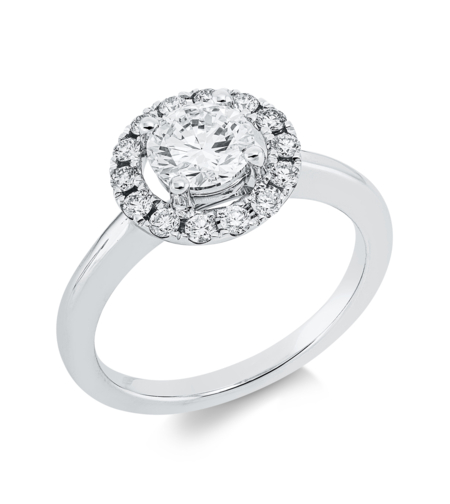 0.95 ct Diamond white gold ring