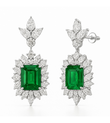 13.17 к Обеци с диаманти и смарагди