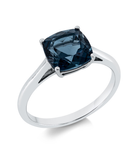 3.10 ct London blue topaz ring