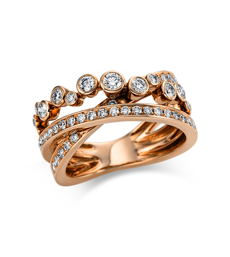 0.85 к Пръстен с диаманти