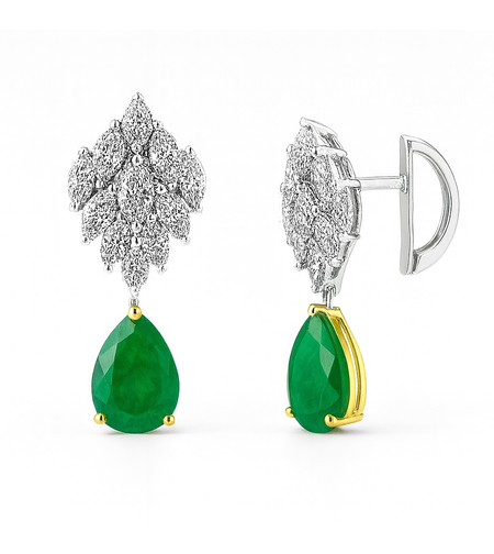 11.91 к Обеци с диаманти и смарагди