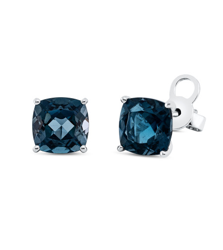4.10 ct London topaz earrings