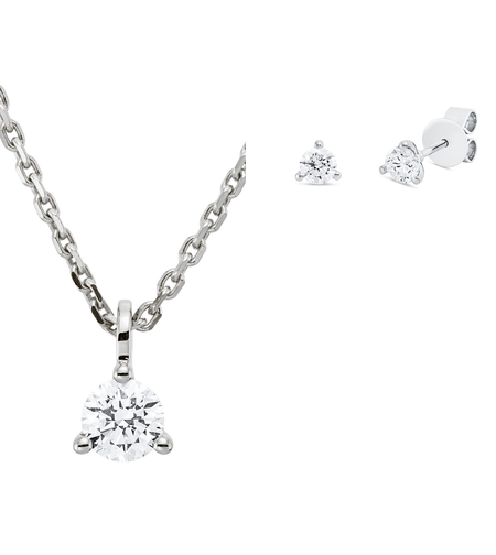 1.53 ct DIamond white gold set