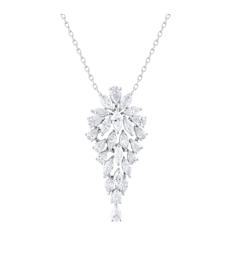 3.67 ct Necklace with diamonds