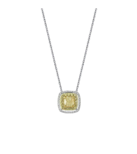 1.25 к Колие с жълт диамант
