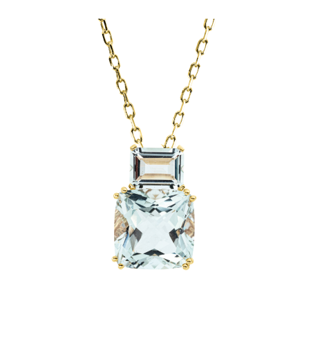 9.50 ct Green amethyst necklace