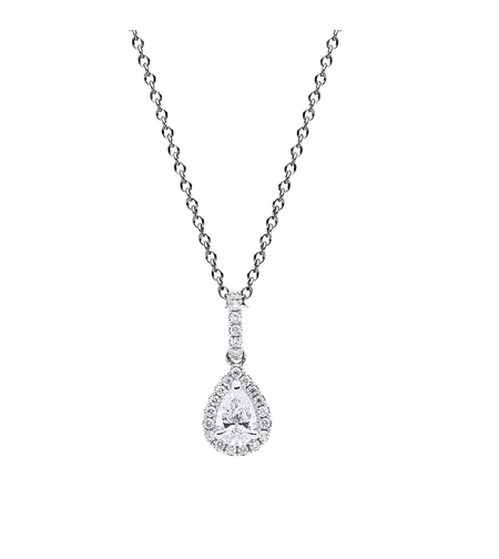 0.63 ct Pear cut diamond pendant