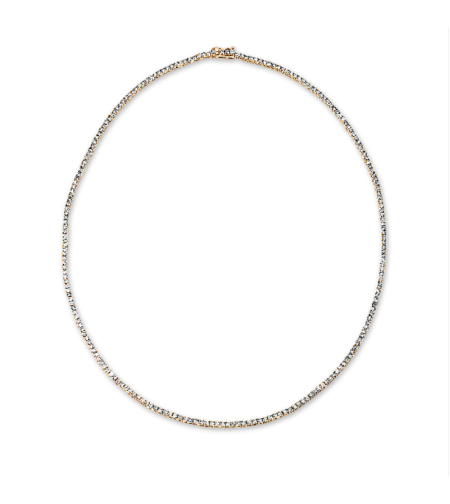 3.52 ct Diamond necklace on rose gold