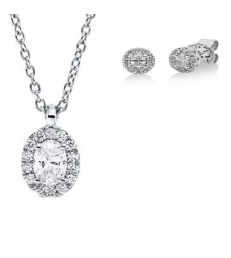 1.78 ct Set white gold with diamonds