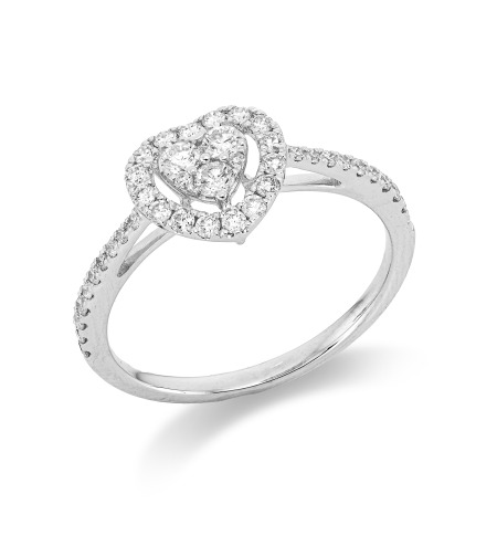 0.47 ct Heart diamond ring