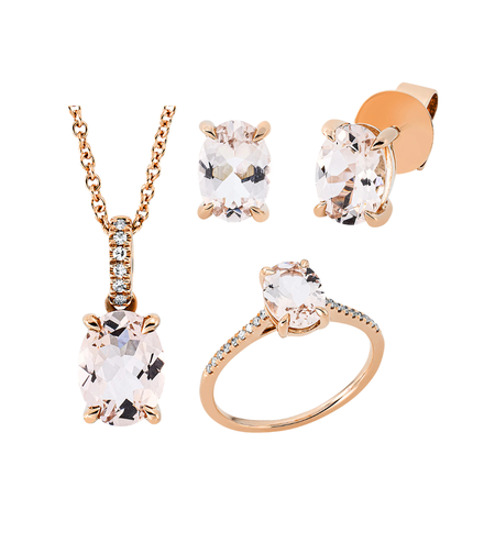 4.07 к Сет със зелени аметисти и диаманти