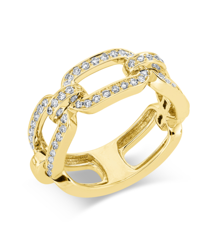 0.43 ct Diamond ring in yellow gold
