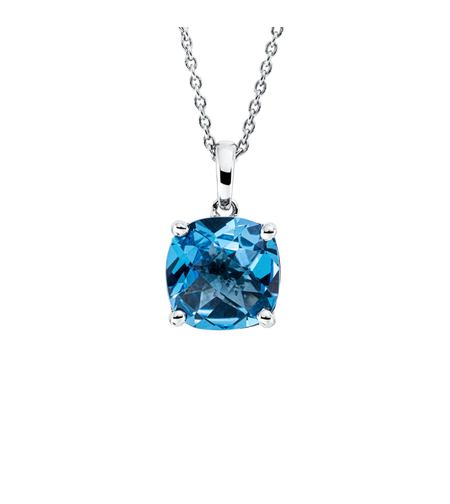 3.98 ct Necklace with topaz