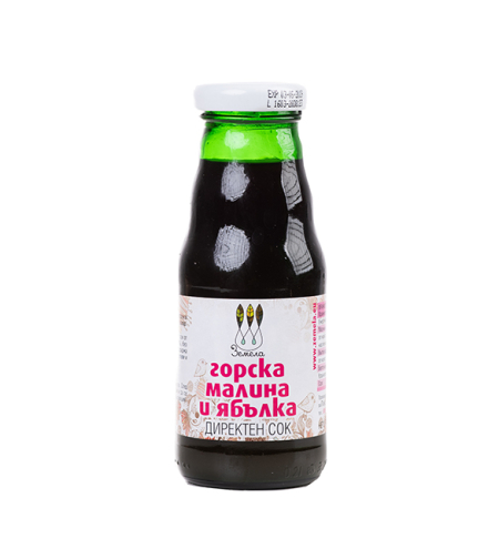 Сок от ябълка и горска малина 200 мл