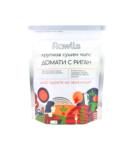 Хрупкав сушен чипс Домати и риган 30 гр