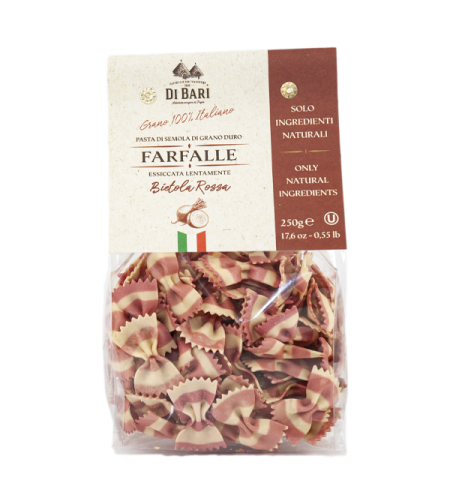 Фарфале с Цвекло 250 гр - Farfalle Bietola Rossa