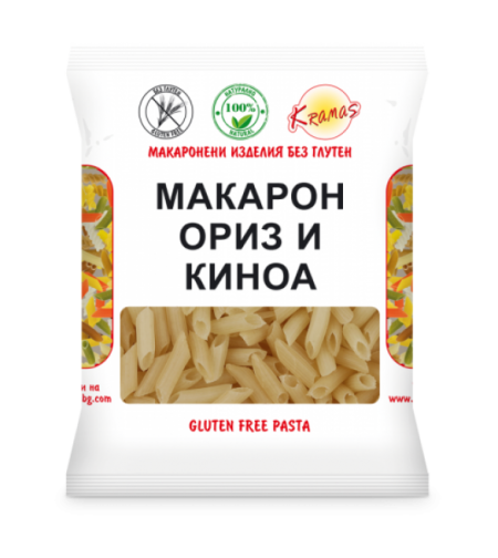 Макарони с ориз и киноа 250 гр