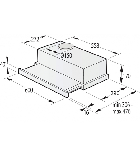 Абсорбатор Gorenje TH60E3B