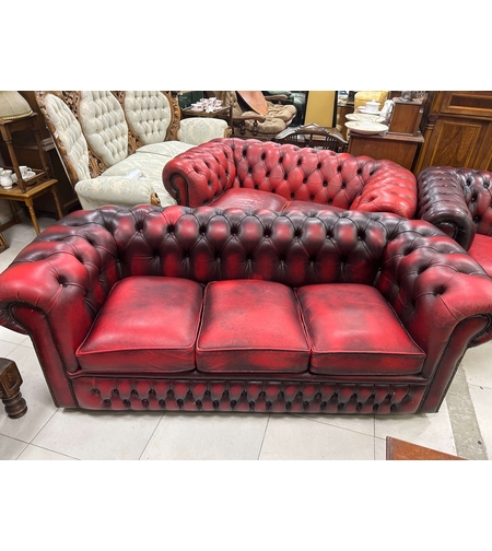 Диван тройка Chesterfield oxblood