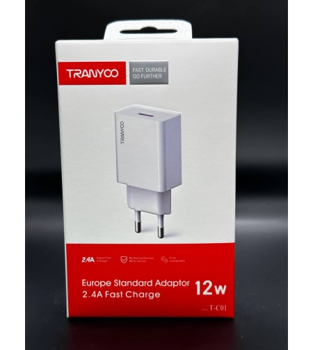 Fast Charge USB Адаптер 2.4а, 12w T-C01