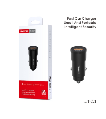 18W QC 5.0 Fast Charging Адаптер за автомобил TC-21