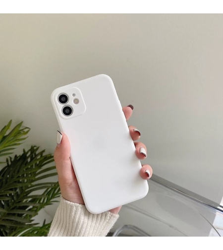 Мек силиконов гръб с матиращ ефект RT-2 - бял за Redmi Note 12S