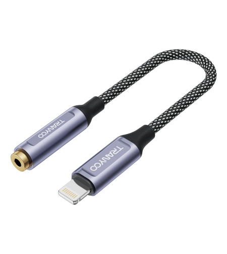 Lightning към 3.5mm, плетен аудио адаптер Т-Е9