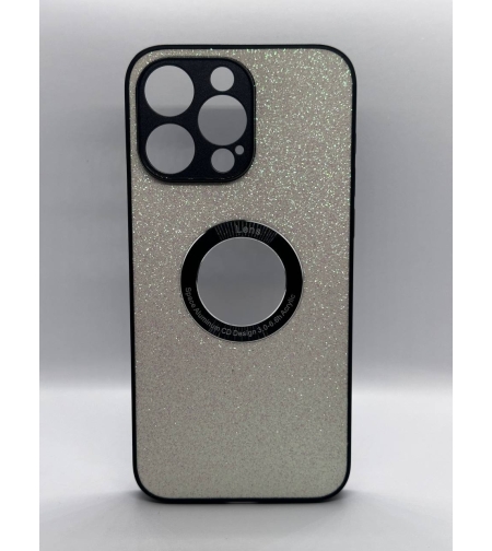 Искрящ, бял, луксозен калъф RT-13 за iPhone 13