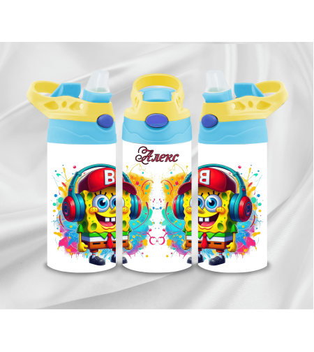 Цветно, свежо и практично – Алуминиево шише с персонализация 24