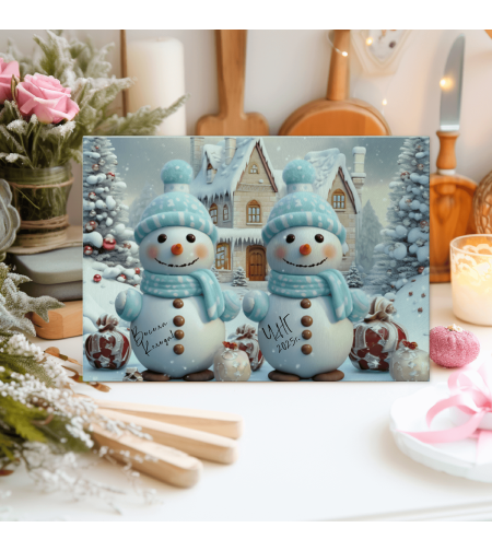 Стъклена дъска за рязане Коледа 19