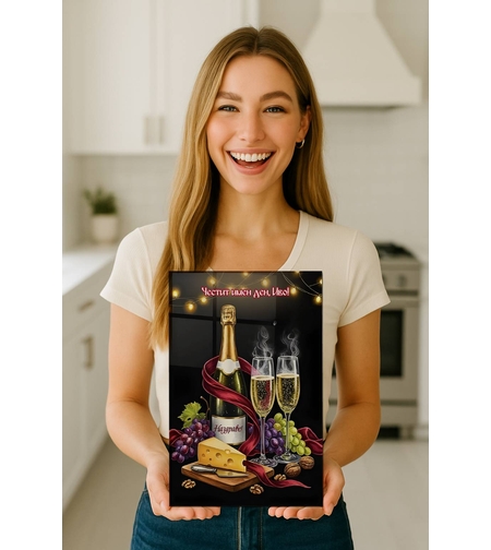 Стъклена дъска за рязане , Вино 6