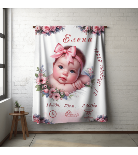 Бебешко одеяло Бебе момиче 5